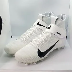 NEW Nike Alpha Menace Elite 2 Football Cleats AO3374-101 Size 12 White Amazon.com | Nike Alpha Menace Elite 2 White-Black AO3374  main image 3